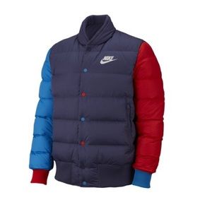 Nike Bomber Puffer Purple/Red-Blue Men's Jacket